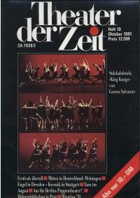 Theater der Zeit Heft 10/1991