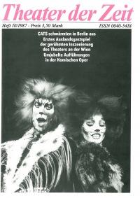 Theater der Zeit Heft 10/1987