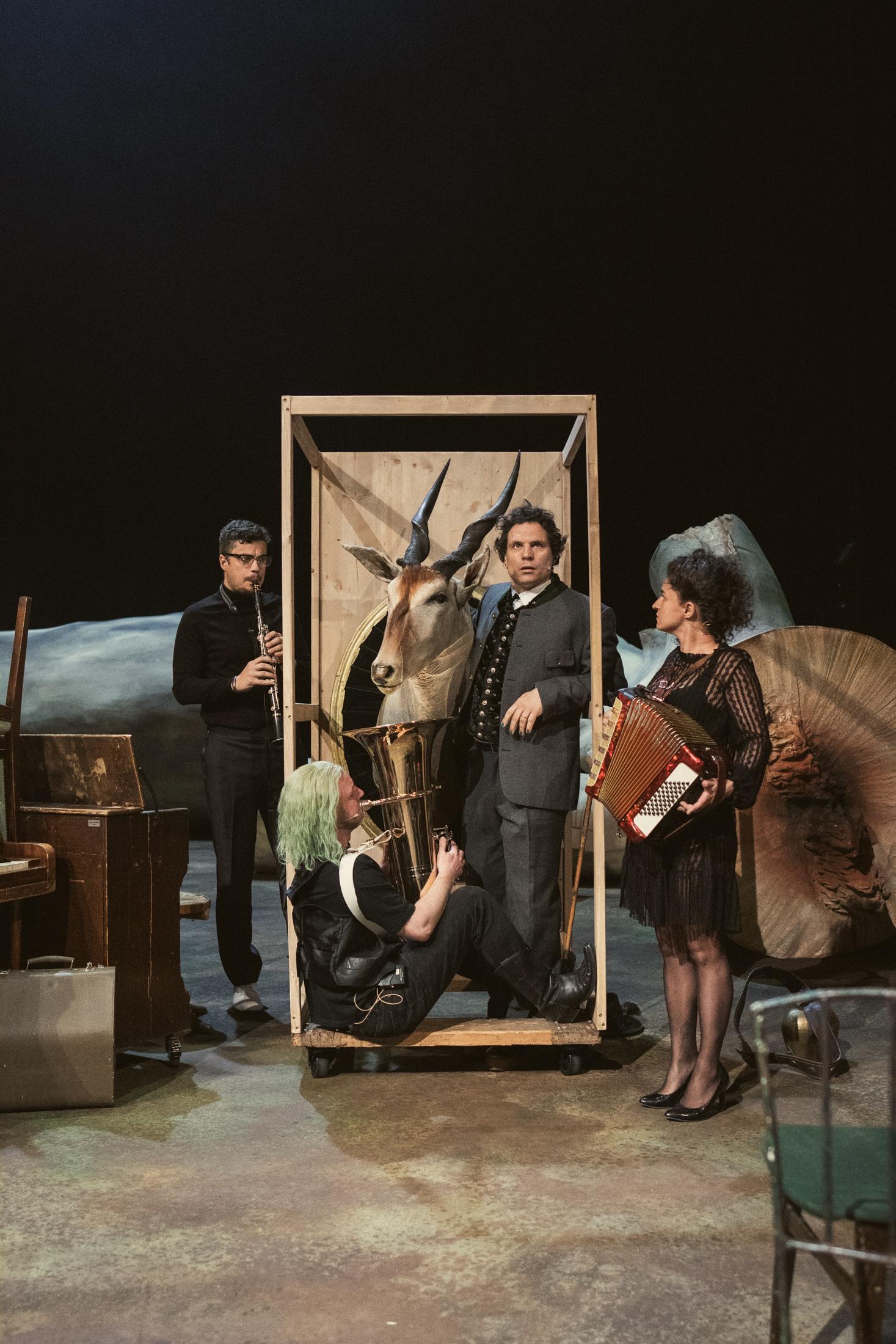 Miloš Milojević, Bernhard Neumaier und Oliver Chomik in „Das Ende vom Lied“ – ein Abschiedsabend.