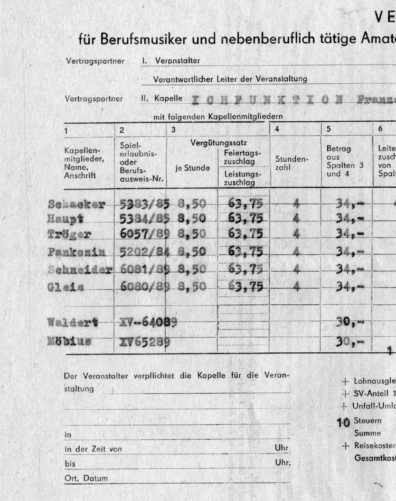 Lohnzettel für Amateur-Mugger