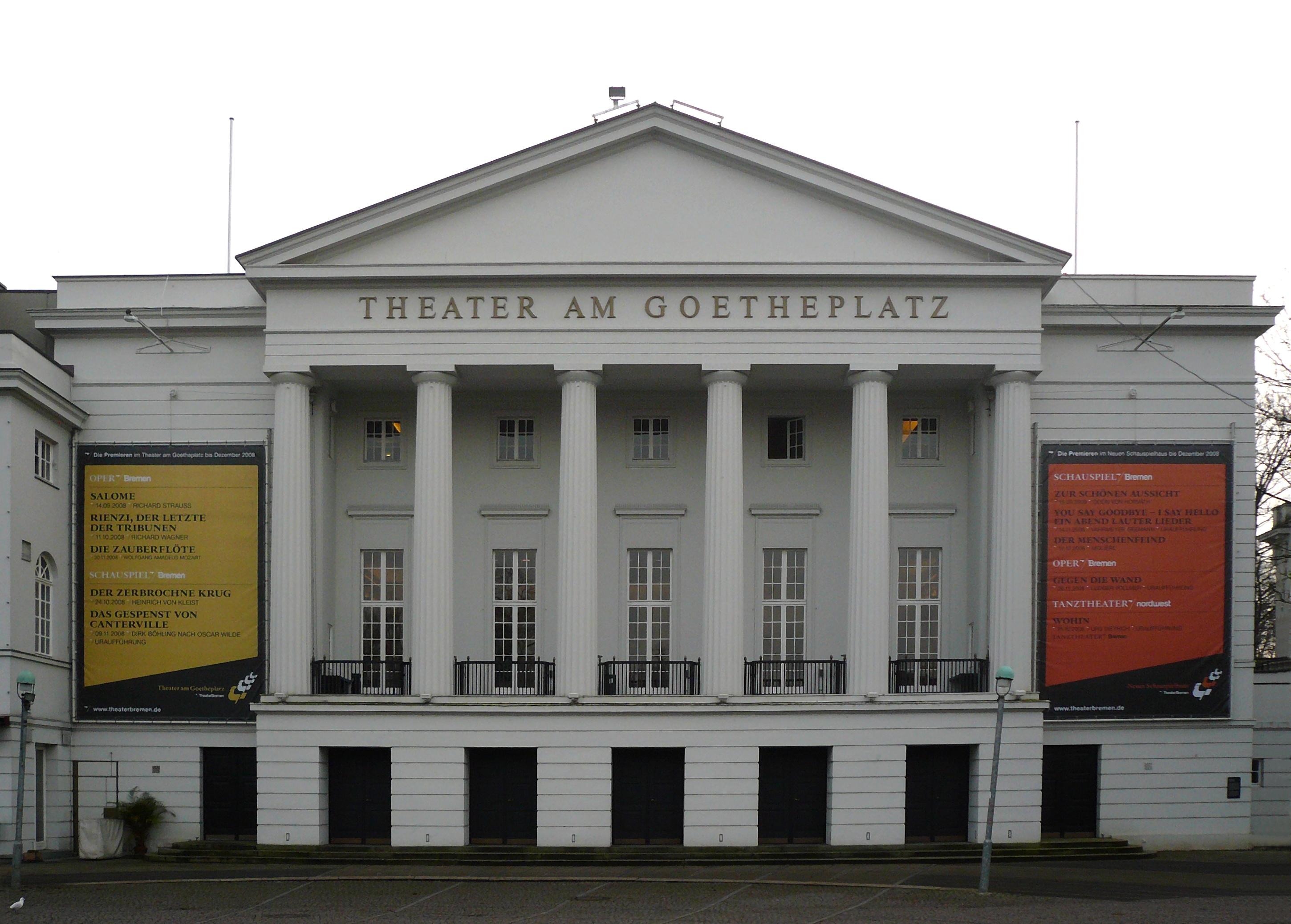 Das Theater am Goetheplatz in Bremen. Es ist eine der Spielstättendes Theater Bremen.