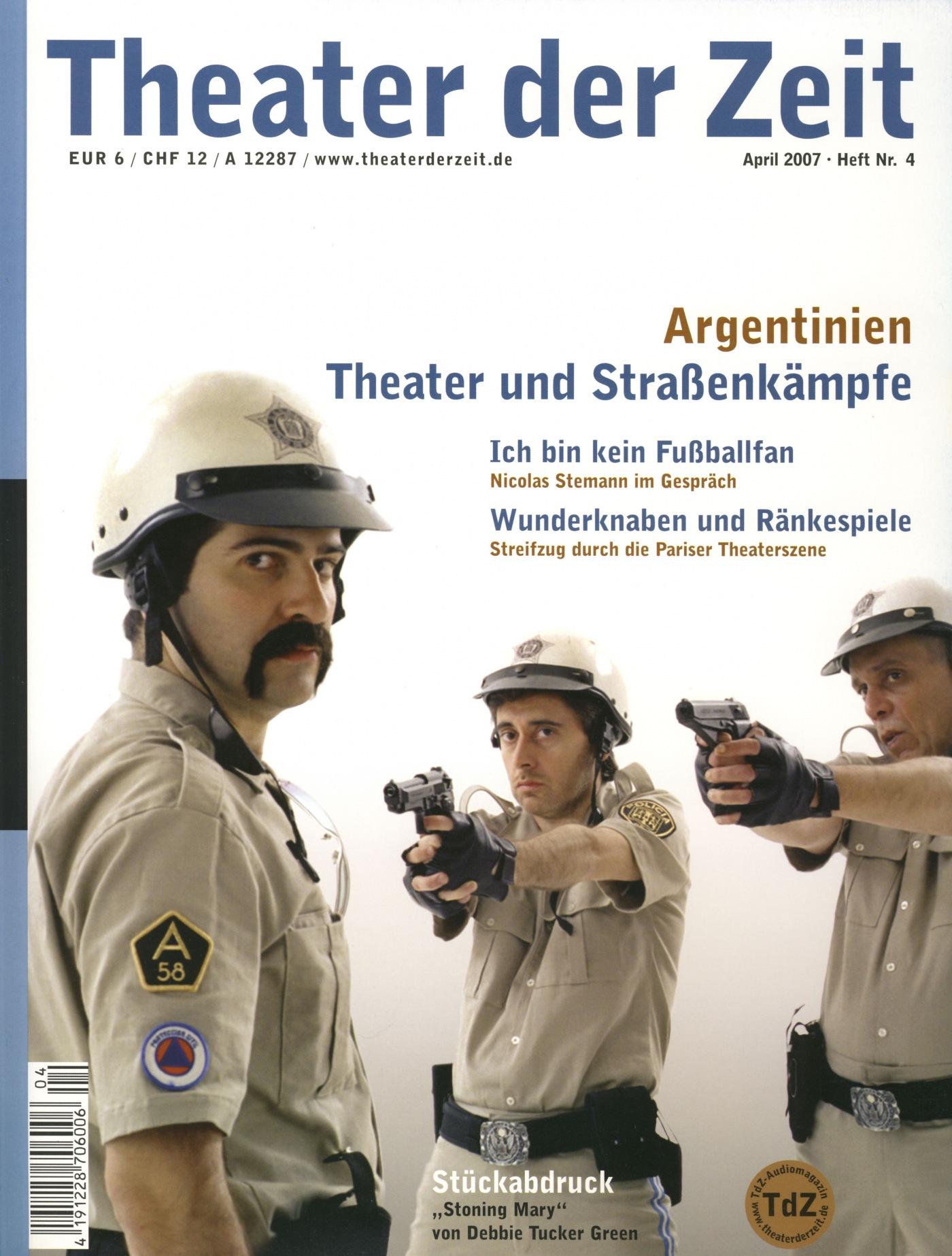 Argentinien Theater der Zeit Heft 04/2007