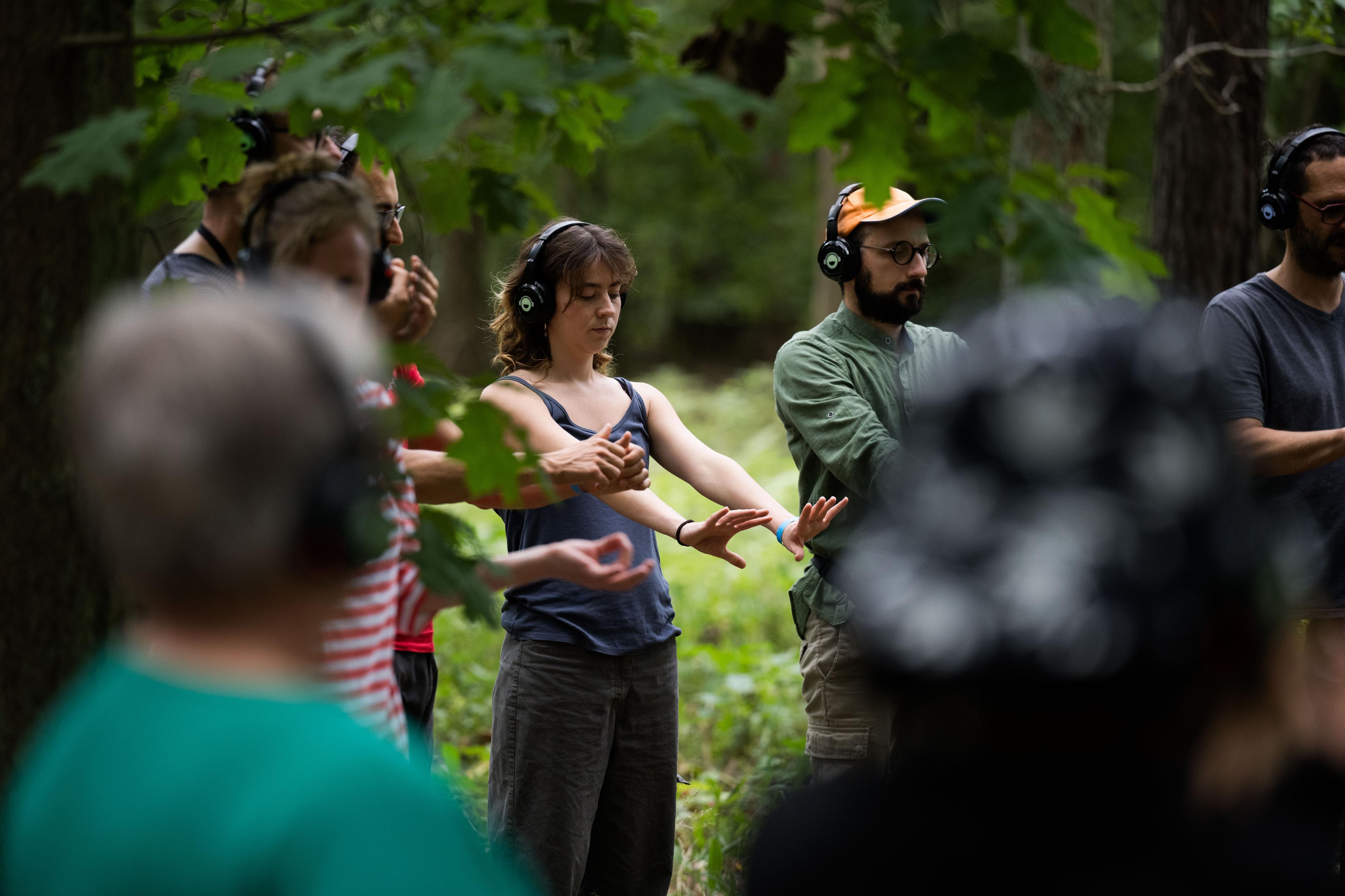 „Shared Landscapes“ an der Waldschule Hangelsberg. Foto Camille Blake