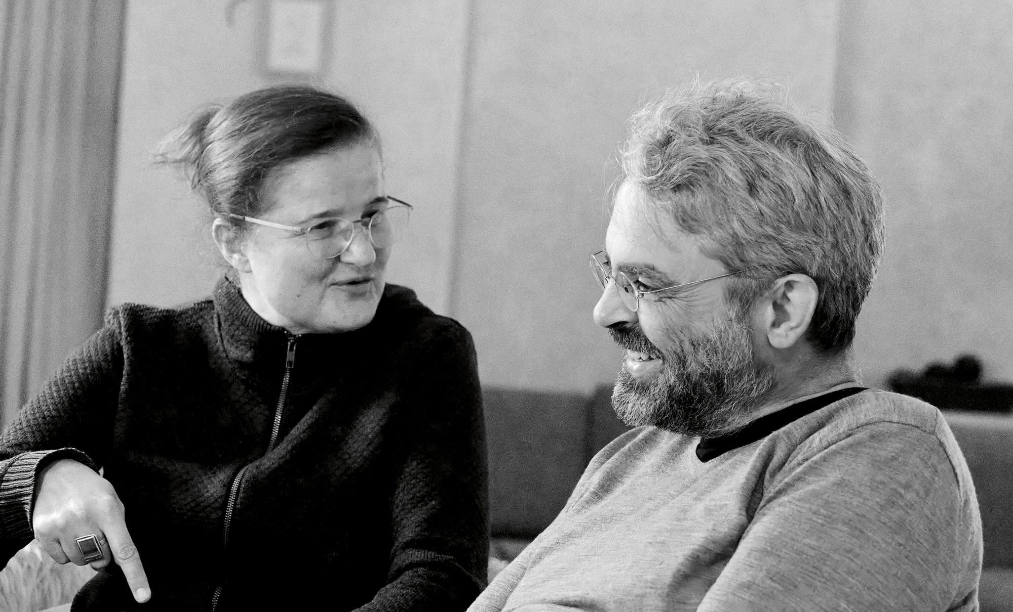 Die Regisseurin Nicola Hümpel und der Autor Maximiliam Steinbeis