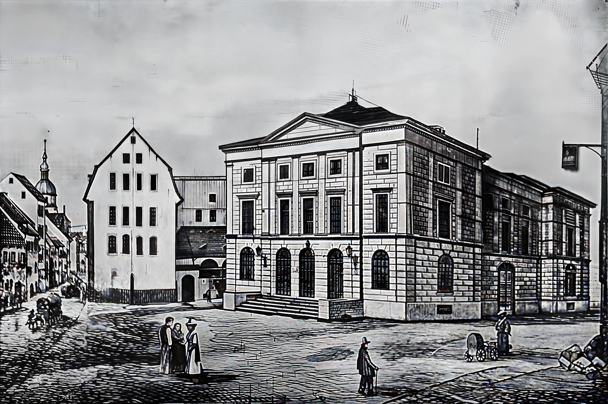 Stadttheater Chemnitz, Architekt Johann Traugott Heinig, 1838