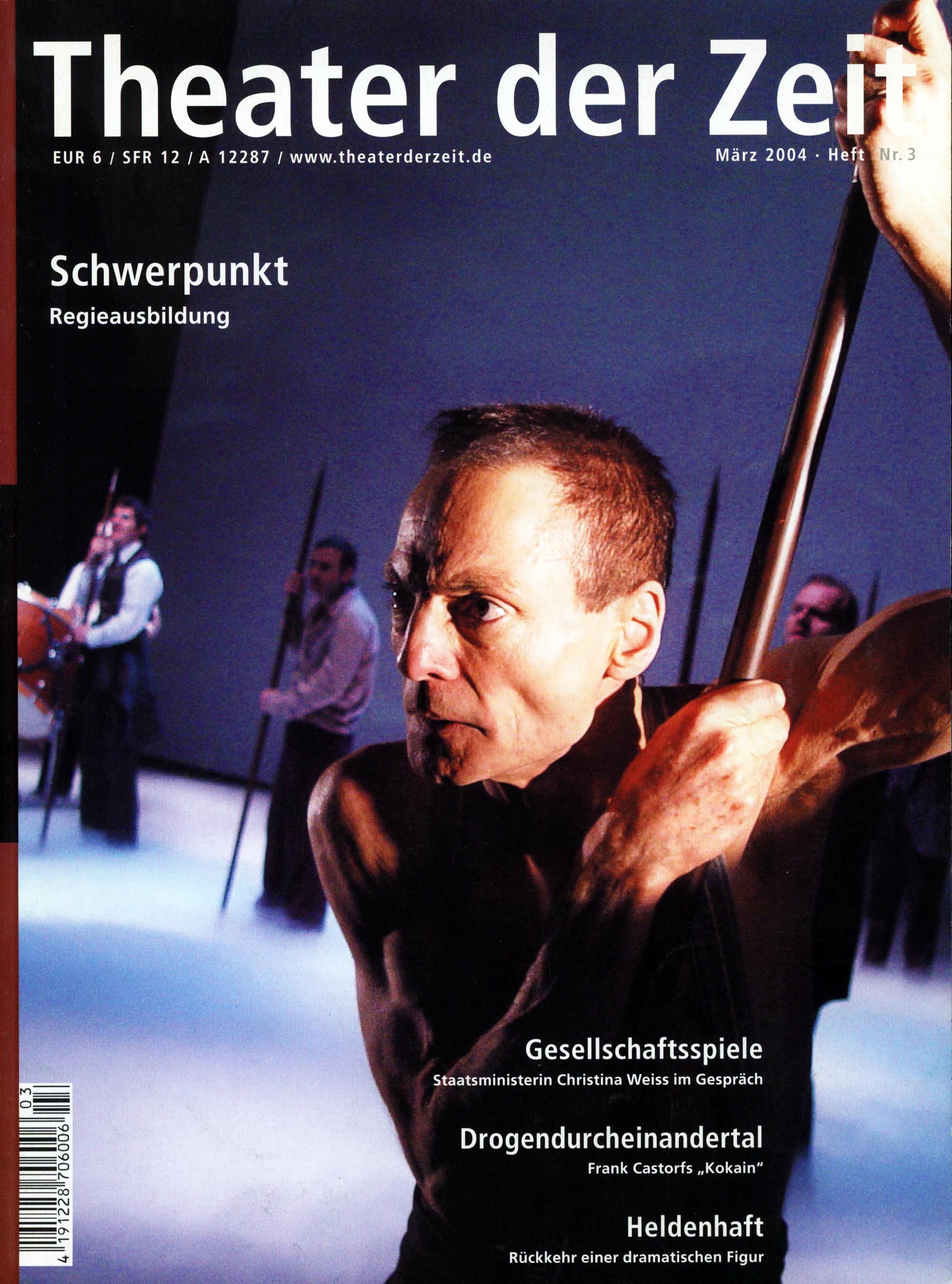 Theater der Zeit Heft 03/2004