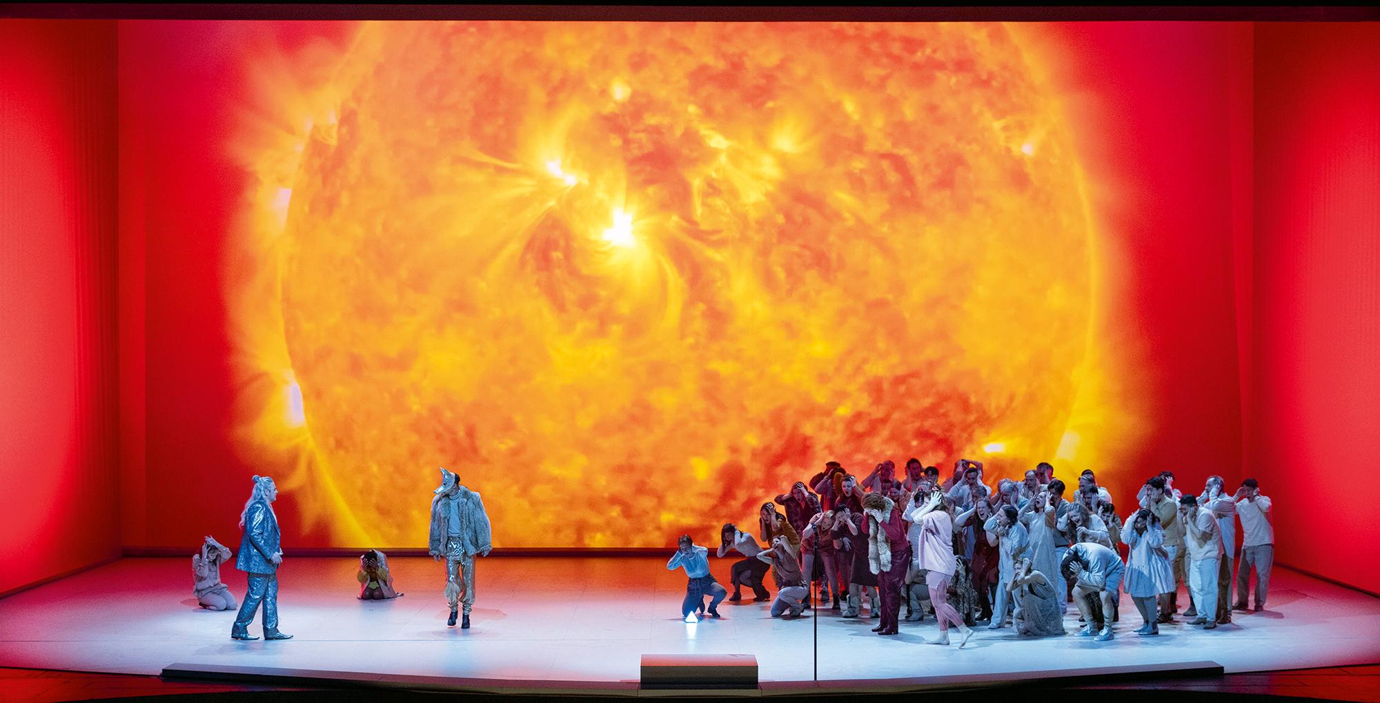 „The Listeners“, Oper in zwei Akten von Missy Mazzoli. Libretto von Royce Vavrek nach der Erzählung von Jordan Tannahill. Musikalische Leitung: Andrea Sanguineti, Wolfram-Maria Märtig. Inszenierung Anna-Sophie Mahler am Theater und Philharmonie Essen