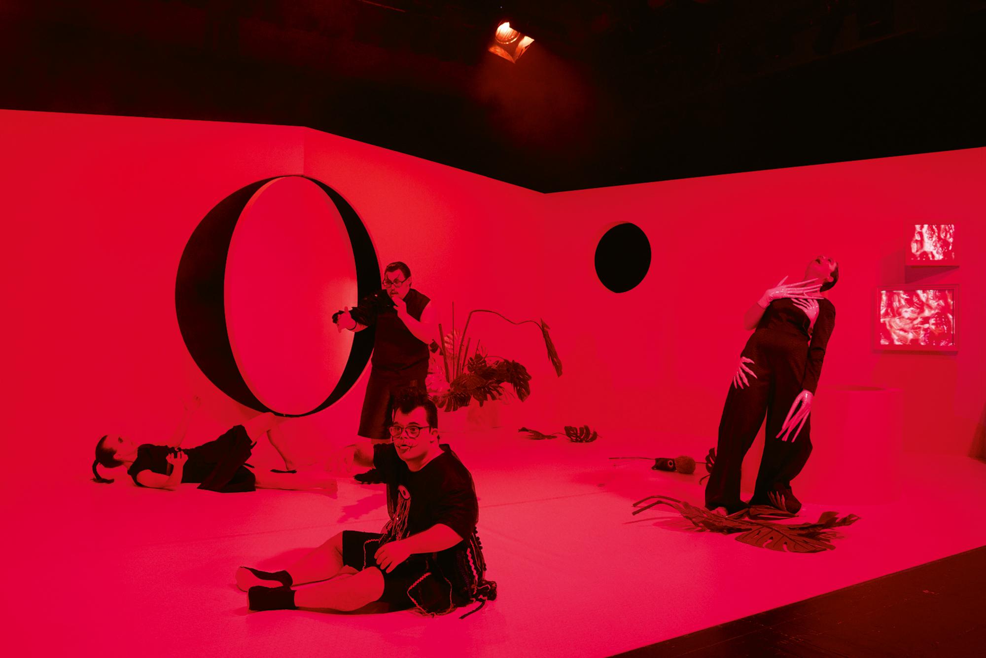 Katharina Bach, Leoni Schulz, Dennis Fell-Hernandez und Frangiskos Kakoulakis