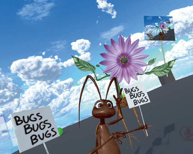 Ich bin ein Anderer – Der Performer Arne Vogelgesang als Käfer.