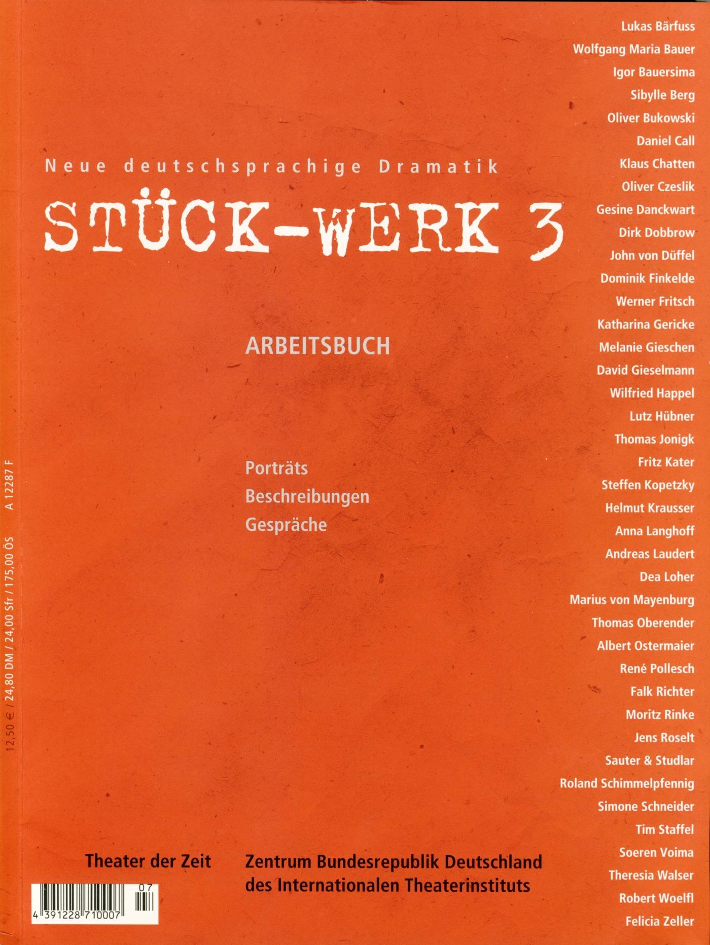 Stück-Werk 3 Arbeitsbuch 10 "Stück-Werk 3"
